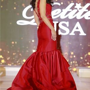 Red Mermaid Gown